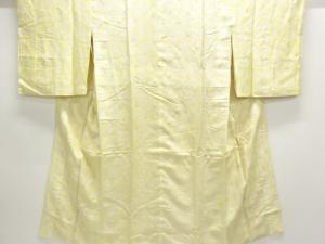 アンティーク　絞り麻の葉模様長襦袢